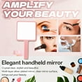 thumbnail image 5 of RAGUPEL Hand Mirrors with Handle,Flat Square Hand Mirror 7.5"*3.9"*0.4" Handheld Mirror,Red Lip Print Handheld Mirror with Handle,Style3, 5 of 7