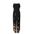 thumbnail image 5 of Mono largo con estampado informal para mujer, mono suelto con tirantes de perlas para mujer Pompotops ulkah941967, 5 of 5