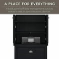 thumbnail image 5 of Fairview L Shaped Desk with Storage Cabinet in Antique Black - Engineered Wood, 5 of 6