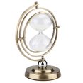 thumbnail image 3 of Reloj de arena giratorio de metal reloj de arena para el hogar para la oficina ANGGREK Otros, 3 of 8