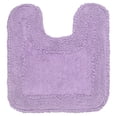 thumbnail image 2 of Home Weavers Radiant Bathroom Rug Toilet Rugs U Shaped Contour,Extra Thick Toilet Rug, Non-Slip Contour Mat for Bathroom, 100% Cotton Soft, Absorbent Water, Machine Washable, 20"x20" Contour Purple, 2 of 9