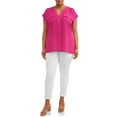 Terra & Sky Women's Plus Size Utility Shirt