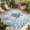 Blue Teal, variant on Crab Outdoor Rug for Patio/Deck/Porch, Non-Slip Large Area Rug 3 x 5 Ft, Blue Coastal Starfish Ocean Coral Nautical Indoor Outdoor Rugs Washable Area Rugs, Reversible Camping Rug Carpet Runner