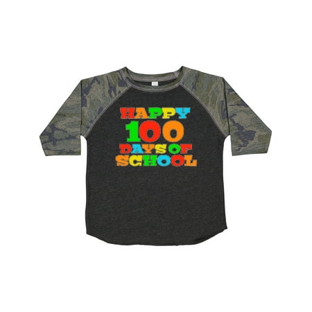 

Inktastic Happy 100 Days of School Gift Toddler Boy or Toddler Girl T-Shirt