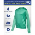 thumbnail image 2 of iXtreme Boys' Active T-Shirts - 5 Pack Performance Dry Fit Long Sleeve Sports Tees for Boys (6-18), 2 of 7
