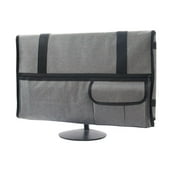 Monitor Carrying Case Lightweight Computer Screen Case Laptop Carrying Bag Scratch Screen Padded Protective Case for Desktop Computer Gray