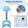 thumbnail image 7 of Topbuy 3 in 1 Toddler Basketball Hoop Height Adjustable Kids Basketball Hoop w/ Soccer Goal & Golf Play Set Blue, 7 of 7