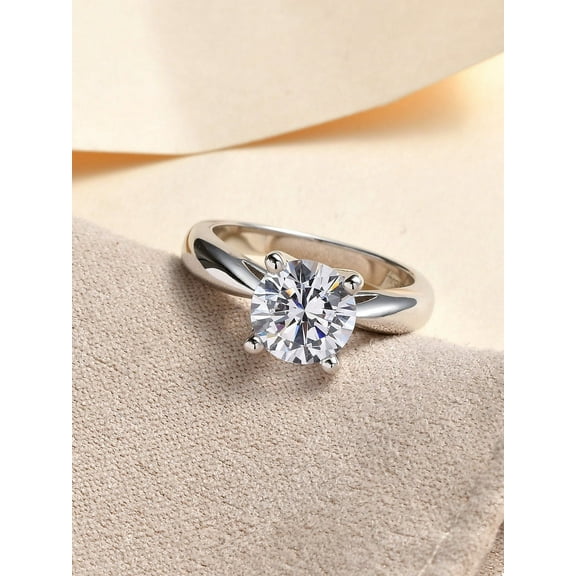 925 Sterling Silver Ring Anniversary Gift Ring Moissanite Engagement Ring Promise Ring For Women