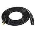 thumbnail image 2 of Cable de micrófono estéreo de 3,5 mm TRS macho a XLR 3P hembra, color negro 5m, 2 of 9