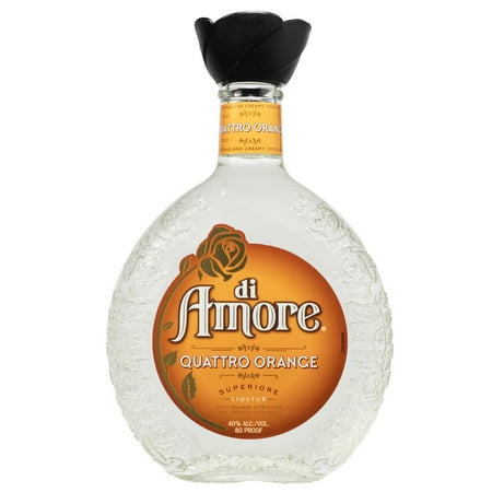 Di Amore Quattro Orange Liquer, 750ml Glass Bottle 80 Proof