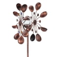thumbnail image 6 of Solar Wind Spinner Multi-Color LED Lighting, Easy Assembly Ground Stake Solar Wind Spinner, Kinetic Bronze Windmill Ornament for Lawn Patio Backyard Decoration, 6 of 10