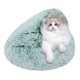 thumbnail image 4 of Acogedora Cama Cueva para Gatos Calmante Redonda Y Esponjosa Con Funda Capucha Interior, 4 of 8