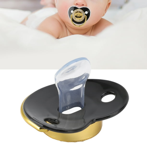 Chupete Bling con Clip de Cadena Diseño Elegante Material de Silicona Seguro para Bebés de 6 a 18 Meses ANGGREK Otros