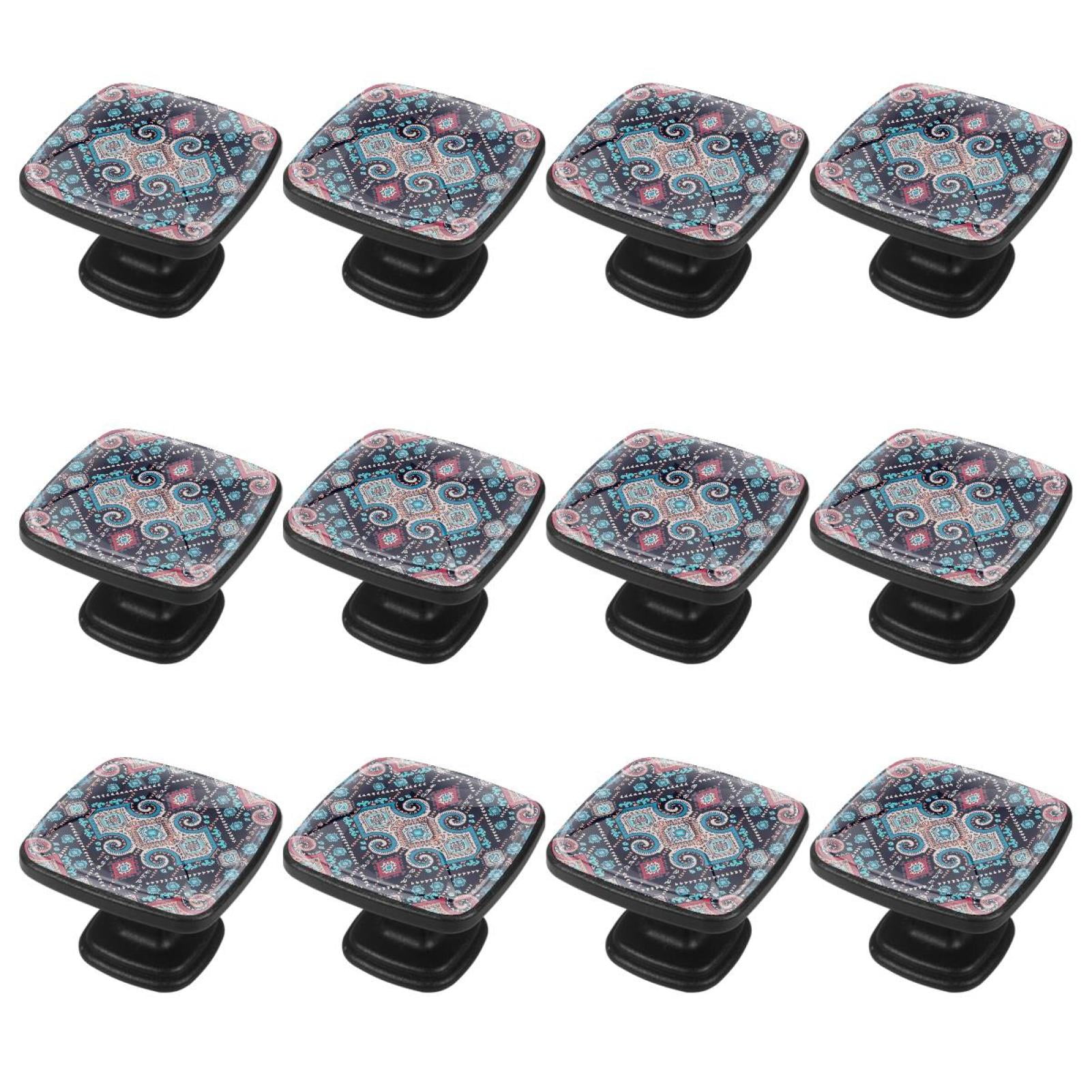 12 Pcs Handle Drawer Pulls Mexican Vintage Ethnic Knobs with