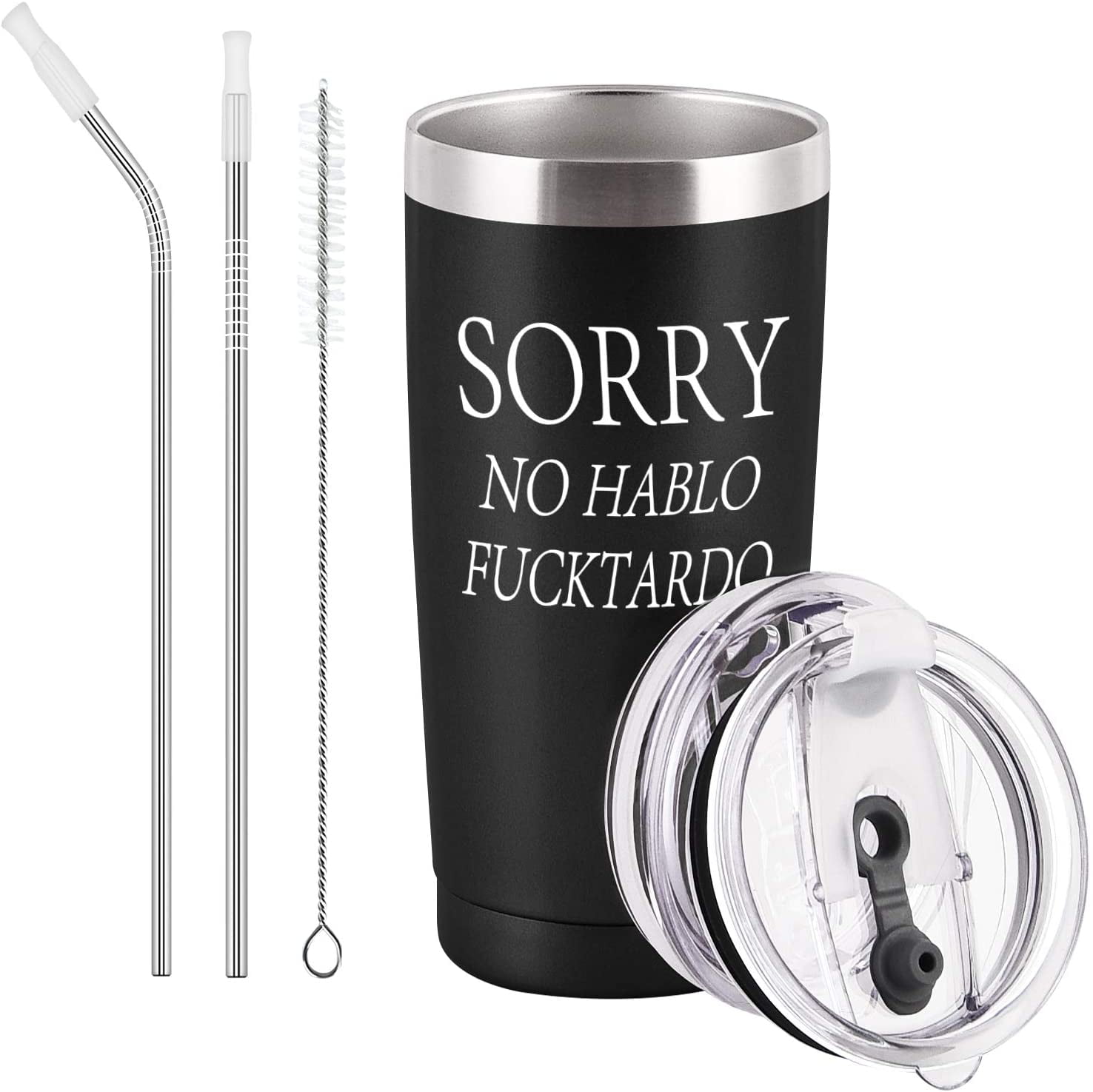 Sorry No Hablo Fuctardo Travel Tumbler Funny Birthday Christmas Gifts For Friends Dad Mom Sister Brother Familys Co Wokers Oz Insulated Stainless Steel Tumbler Black Walmart Com Walmart Com Sorry No Hablo Fuctardo Travel Tumbler Funny Birthday Christmas Gifts For Friends Dad Mom Sister Brother Familys Co Wokers Oz Insulated Stainless Steel Tumbler Black Walmart Com Walmart Com