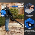thumbnail image 6 of Floseru 75.6CC Backpack Gas Powered Leaf Blower, Commercial 900CFM 3.5HP 2-Cycle Powerful Lightweight Gasoline Grass Lawn Blower with Harness Air-Cooled & Fuel Tank for Yard Lawn Care, Snow Removal, 6 of 10