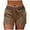 Khaki, variant on Bzhegqhd Women's Summer Solid Color Fashionable Drawstring Pocket Sports Shorts