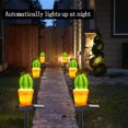thumbnail image 3 of Luz solar para decoración de jardín, 2 piezas, impermeable, columna de cactus, luz de paisaje, pasillo, jardín, césped, decoración de pasarela, 3 of 5