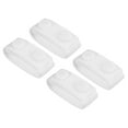 thumbnail image 1 of Unique Bargains Belt Keeper, Nylon Webbing Loop Holder with Double Snaps Belt Security Fixing, White 4 Pack, 1 of 6