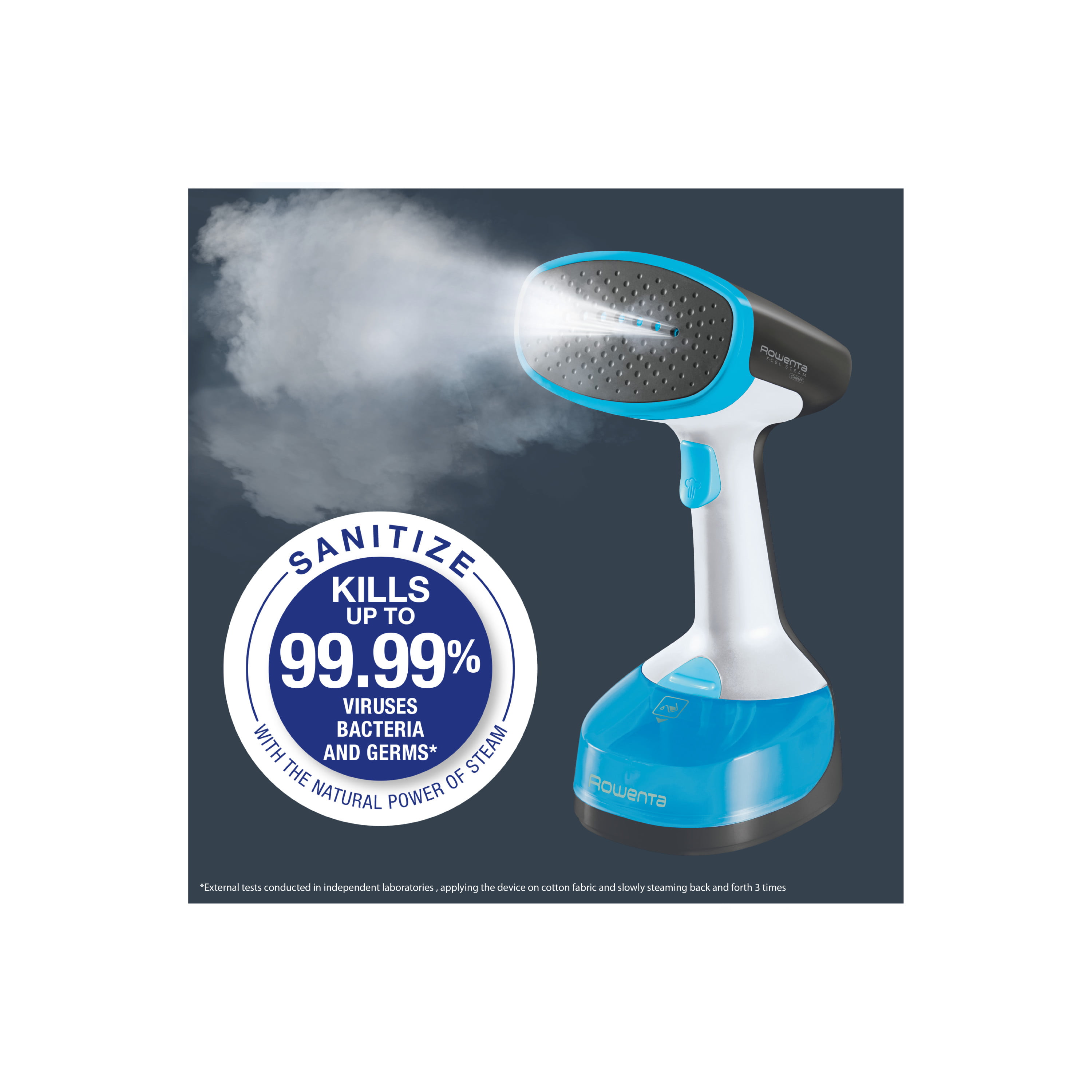 ROWENTA X-CEL STEAM MINUTE Hand Steamer, Model DR7071U1, “Kills 99.9% of  Germs and Bacteria” 