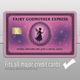 thumbnail image 4 of WWS-Fairy Godmother Express Credit Card Skin – Magical Vinyl Card Cover Decal – 3-Pack Waterproof Sticker Wraps for Debit, Credit, Gift, or ID Cards - CCS032, 4 of 4