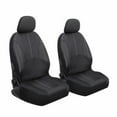 thumbnail image 3 of 9Pcs Luxury Car Seat Covers Front +Back Seat Black Scratch proof Four Seasons Bottoms PU Leather Protectors,Compatible with 90% Vehicles (Sedan SUV Truck Van MPV), 3 of 7