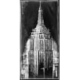 thumbnail image 2 of Harper, Ethan 11x18 White Modern Wood Framed Museum Art Print Titled - Custom Empire State Blueprint (SUN), 2 of 4