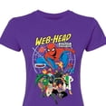 thumbnail image 2 of Marvel Your Friendly Neighborhood Spider-Man - Web Head - Juniors Fitted Graphic T-Shirt, 2 of 4