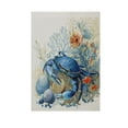 thumbnail image 2 of 28x40 inch Double-Sided Garden Flags Banners Vibrant Outdoor Decor for House Patio Outdoor Blue Crab and Shells, 2 of 6