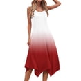 thumbnail image 4 of Casual Gradient Color Mini Sundress for Women Teen Girls Spring Summer Outing Beach Dresses Baggy Sleeveless Dresses, 4 of 8