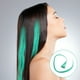 thumbnail image 5 of WORGEOUS Extensiones de cabello sintético con clip, resaltado de colores, 10 Uds. (verde), 5 of 8