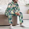 thumbnail image 7 of Lsque Flamingo Pattern Long Sleeve Pajama Set for Men - Soft 2-Piece Sleepwear and Loungewear Set with Pockets, Comfy Nightwear-Medium, 7 of 7