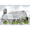 thumbnail image 3 of Allen, Kimberly 24x17 Black Modern Framed Museum Art Print Titled - Watercolor Barn, 3 of 5