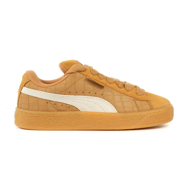 PU & MA Women’s Suede XL Elevated Caramel Latte/Gum Sneakers 39967202
