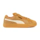 thumbnail image 1 of PU & MA Women’s Suede XL Elevated Caramel Latte/Gum Sneakers 39967202, 1 of 4