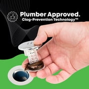 SinkShroom Chrome Edition Revolutionary Bathroom Sink Drain Protector Hair Catcher, Strainer, Snare