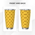 thumbnail image 3 of Picia Burger 1 Pattern 20 oz Tumbler Stainless Steel Vacuum Insulated Coffee Ice Cup Double Wall Travel Flask Dual Lid Water Bottle, Eco-friendly Car Cup, 3 of 8