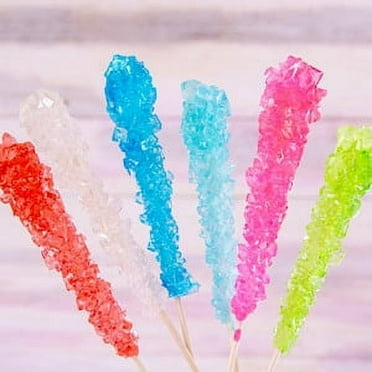 Wockenfuss Candies Assorted Crystal Sticks, 6 pieces