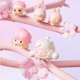 thumbnail image 4 of Pop Mart Pop Bean Cherry Blossom Crouching Series Guess Bag Original Toys Doll Cute Anime Figure Ornaments Collection, 4 of 5