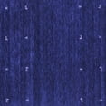 thumbnail image 1 of Ahgly Company Machine Washable Indoor Square Abstract Blue Contemporary Area Rugs, 7' Square, 1 of 4