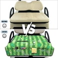 thumbnail image 6 of COEQINE Universal Golf Cart Seat Cover for 2-Seaters, Folds Like a Bag with Handle, 51.2x30.3 Inch Fit for EZGO/Yamaha/Club Car, 4-Pocket, Machine Washable, Green Stripes Golf Pattern, 6 of 8