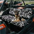 thumbnail image 2 of Yuyamidu Gray Camouflage UTV Seat Cover Camo Mule Bench Seat Cover All-Season Protection UTV Seat Accessories Anti Slip Compatible with Kawasaki Mule 3010, 2 of 7