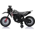 thumbnail image 5 of EastVita 6V Electric Kids Ride-on Motorcycle [Licensed Honda],Toddler Motorbike with Training Wheels,Rechargeable Battery,Headlight,for Children Girls Boys,3 Age+ Black, 5 of 5
