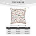 thumbnail image 4 of Haiem Summer Life Print Velvet Soft Solid Decorative Square Throw Pillow Covers Set with Elegant Piping Christmas Cushion Case for Sofa Bedroom Car-16"x16", 4 of 8