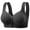 Black, variant on Front Closure Bras for Women Oversized No Wires Push up No-Slip Everyday Bras Easy Care Seamless Supportive Breathable Women Bras for Cycling 42