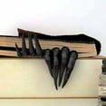 thumbnail image 5 of Halloween Black Devil's Hand Bookmark, Personalized Cool Creepy Bookmarks for Halloween Gift Bookshelf Ornaments Decor 4.7x3.5Inch Black, 5 of 5
