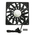 thumbnail image 2 of Ventilateur PC PWM, Ventilateur de Boîtier 120mm 4 Broches PWM Silencieux avec MFDB Roulement de Pression Dynamique Inclus, Vitesse du Ventilateur : 500-1800 Rpm, 2 of 7