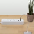 thumbnail image 3 of Globe Electric Watt Designer Series 6-ft 3-Outlet USB Surge Protector Power Strip, 3 of 9