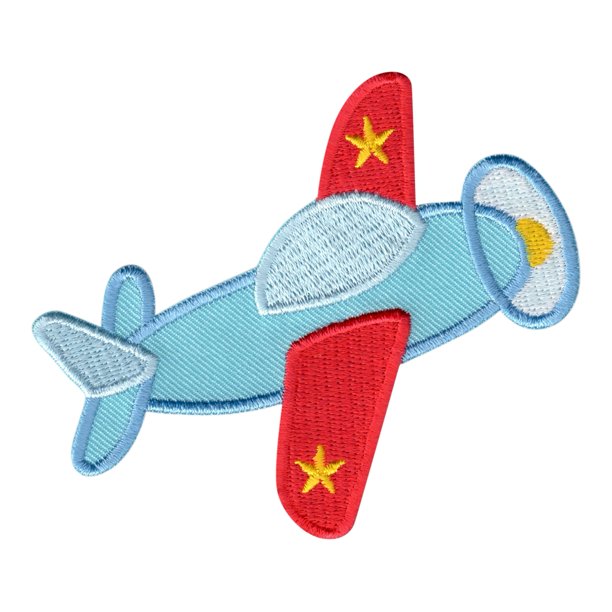 PatchMommy Airplane Plane Patch, Iron On/Sew On Appliques for Kids