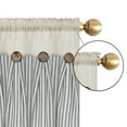thumbnail image 4 of Cortinas con cenefa BLEUM CADE de algodón y lino para cocina de granja, 4 of 9